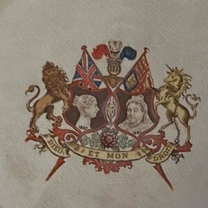 Rare 1897 Queen Victoria Diamond Jubilee Crested Portrait 9 Inch Plate 1837-1897